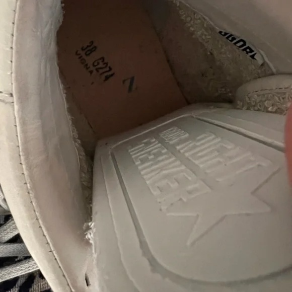 Golden Goose 2.12 High Top Sneakers Blue Velvet Leopard sz 38 - Picture 12 of 16